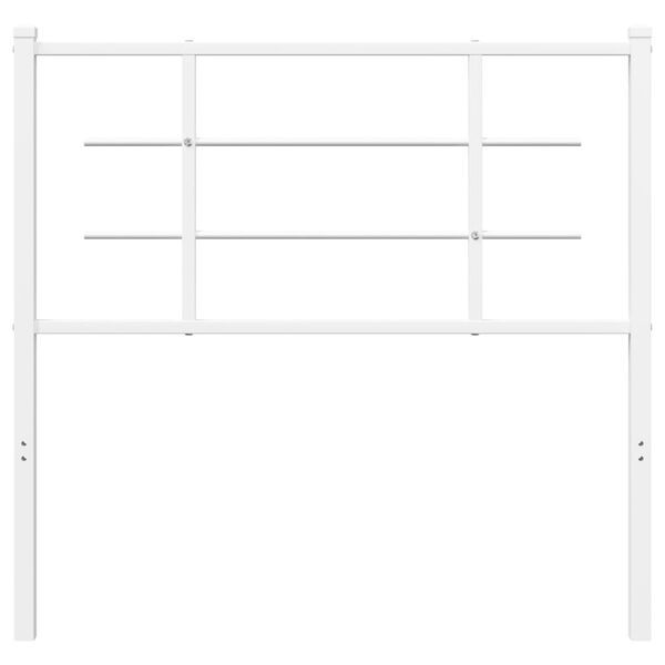 vidaXL Kopfteil Metall Wei&szlig; 100 cm