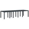 vidaXL Gartentisch Anthrazit 300 x 100 x 73 cm Poly-Rattan