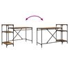 vidaXL Schreibtisch Altholz 135 x 50 x 90 cm Holzwerkstoff