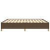 vidaXL Bettgestell ohne Matratze Dunkelbraun 180x200 cm Stoff
