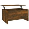 vidaXL Couchtisch Räuchereiche 80x55,5x41,5 cm Holzwerkstoff