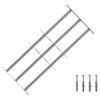 vidaXL Fenstergitter Verstellbar mit 3 Querst&auml;ben 700-1050 mm
