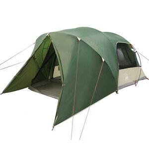 vidaXL Dome Zelt f&uuml;r 4 Personen mit Dach Gr&uuml;n 455 x 252 x 178 cm