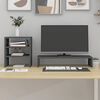 vidaXL Monitorst&auml;nder Grau 81x20x30 cm Massivholz Kiefer
