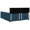 vidaXL Boxspringbett mit Matratze Blau 180x200 cm Samt