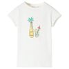 Kinder-T-Shirt Ecru 140