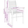 vidaXL Esszimmerst&uuml;hle Stapelbar 2 Stk. Massivholz Teak