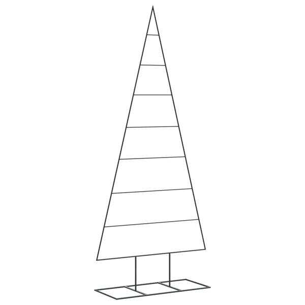 vidaXL Metall-Weihnachtsbaum f&uuml;r Dekorationen Schwarz 180 cm