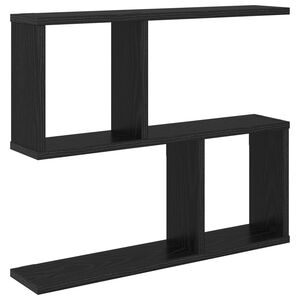 vidaXL Wandregal Schwarze Eiche 60 x 12 x 50,5 cm Holzwerkstoff