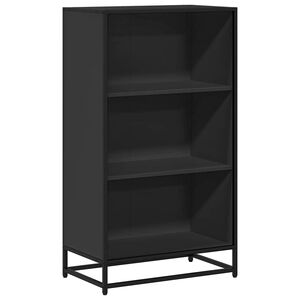 vidaXL B&uuml;cherregal Schwarz 60x35x107,5 cm Holzwerkstoff