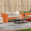 vidaXL Gartensofa 2-Sitzer Wachsbraun 134x60x62 cm Massivholz Kiefer