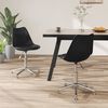 vidaXL Esszimmerst&uuml;hle 2 Stk. Drehbar Schwarz Kunstleder