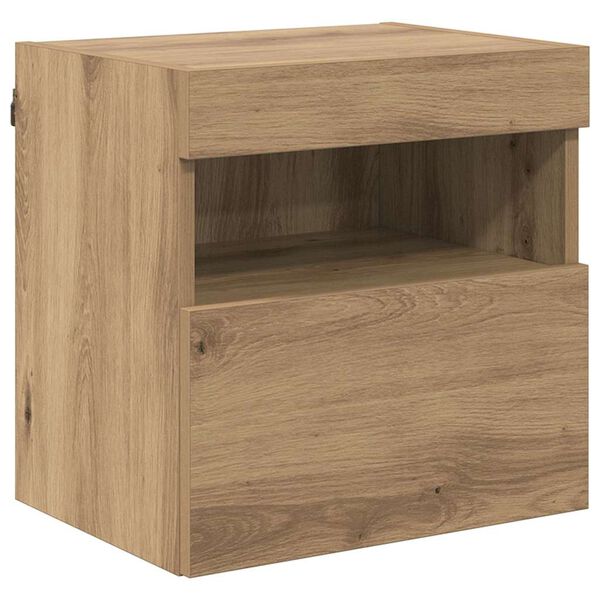 vidaXL TV-Wandregale 2 pcs Artisan-Eiche 40 x 30 x 40 cm Holzwerkstoff