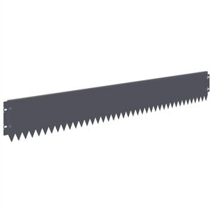 vidaXL Raseneinfassung 20 Stk. 103 x 15 cm Stahl Anthrazit