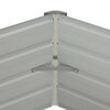 vidaXL Hochbeet Anthrazit 129 x 129 x 45 cm Verzinkter Stahl