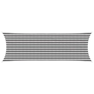 vidaXL Sonnensegel 2 x 6 m HDPE Rechteckig Anthrazit und Wei&szlig;