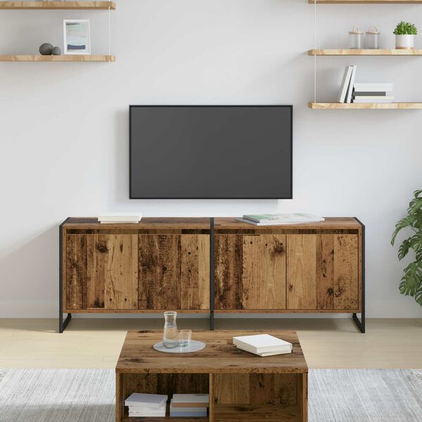 vidaXL TV-Schr&auml;nk Altholz 140 x 36 x 49,5 cm Holzwerkstoff