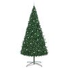 vidaXL Weihnachtsbaum mit dekorativen Lichterketten Gr&uuml;n 400 cm PVC