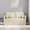 vidaXL Sofa Creme Gesamtabmessungen: 139 x 78 x 80 cm (B x T x H) Samt