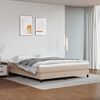 vidaXL Taschenfederkernmatratze Mittel Cappuccino 160x200x20 cm Kunstleder