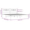 vidaXL Bettgestell mit Kopfteil Metall Weiß 183x213 cm