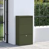 vidaXL Paketdrop-Box mit Speicher Olive Gr&uuml;n 44 x 22 x 82 cm Stahl
