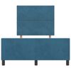 vidaXL Boxspringbett mit Kopfteil Dunkelblau 120 x 190 cm Samt
