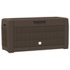 vidaXL Gartentruhe Braun 119x48x60 cm Polypropylen