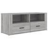 vidaXL TV-Schrank Grau Sonoma 100x35x40 cm Holzwerkstoff