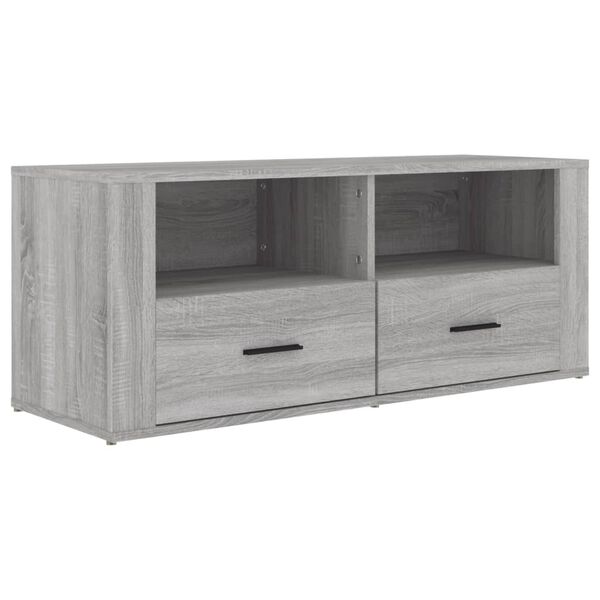 vidaXL TV-Schrank Grau Sonoma 100x35x40 cm Holzwerkstoff
