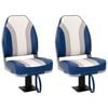 vidaXL Bootssitze mit Podest 2 Stk. 360&deg; Drehbar