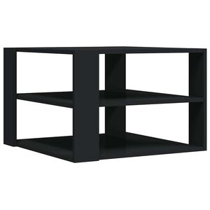 vidaXL Couchtisch Schwarz 58x58x40 cm Holzwerkstoff