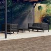 vidaXL 6-tlg. Garten-Lounge-Set mit Anthrazit Kissen Kiefernholz