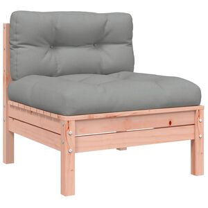 vidaXL Gartensofa ohne Armlehnen mit Kissen Massivholz Douglasie