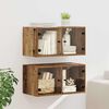 vidaXL Wandschr&auml;nke 2 pcs Altholz 68 x 37 x 35 cm Holzwerkstoff