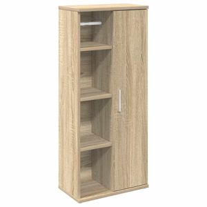 vidaXL Badezimmerschrank mit Rollenhalter Sonoma-Eiche 39x22x90 cm