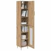 vidaXL Highboard 2 pcs Artisan-Eiche Holzwerkstoff