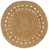 vidaXL Bereichsteppiche Natur &Oslash; 150 cm Jute