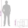 vidaXL Couchtisch-Set 2-tlg. Holzwerkstoff und Metall