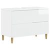 vidaXL Waschbeckenschrank ARNHEM Hochglanz Wei&szlig; 82 x 41 x 59 cm