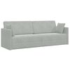 vidaXL Boden-Sofa-Bett Hellgrau 213 x 70 x 77 cm Samt