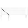 vidaXL Sechseckzaun mit Pfosten 50 x 0,6 m PVC-beschichteter Stahl