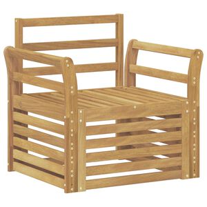 vidaXL Outdoor-Sofagarnitur Massivholz Akazie Wei&szlig;
