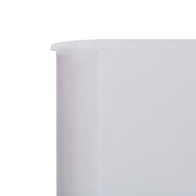 vidaXL 6-teiliges Windschutzgewebe 800 x 80 cm Weiß