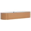vidaXL Hochbeet Braun 240 x 80 x 44 cm Stahl