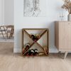vidaXL Weinregal Honigbraun 62x25x62 cm Massivholz Kiefer