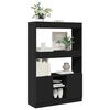 vidaXL Highboard Schwarz 92x33x140 cm Holzwerkstoff