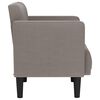 vidaXL Zweisitzer-Sofa Taupe 111 cm Stoff