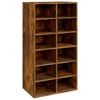 vidaXL Schuhregal R&auml;uchereiche 54x34x100,5 cm Holzwerkstoff