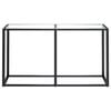 vidaXL Konsolentisch Transparent 140x35x75,5 cm Hartglas